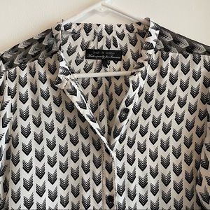rag & bone! For Intermixx. Stunning black and white silk blouse! Long sleeves!